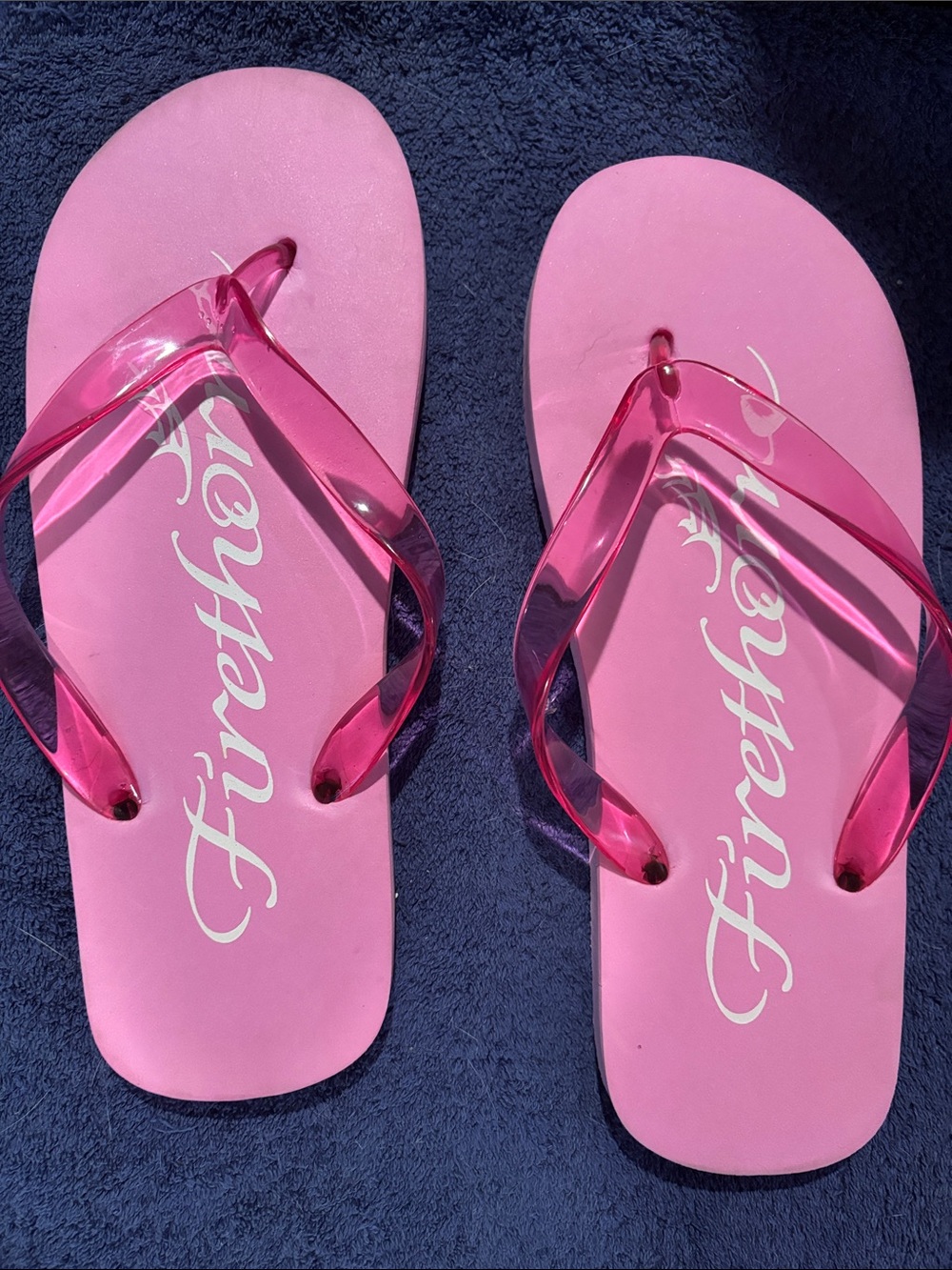 Pink Jelly Strap Flip Flops for Women